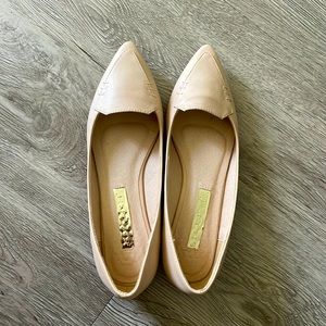 Pointed Toe Flats in Nude color